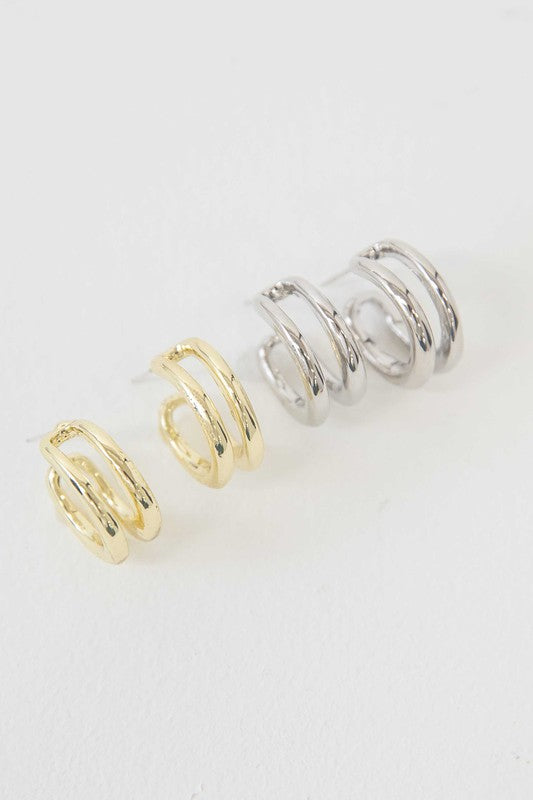 Duple Hoop Earrings