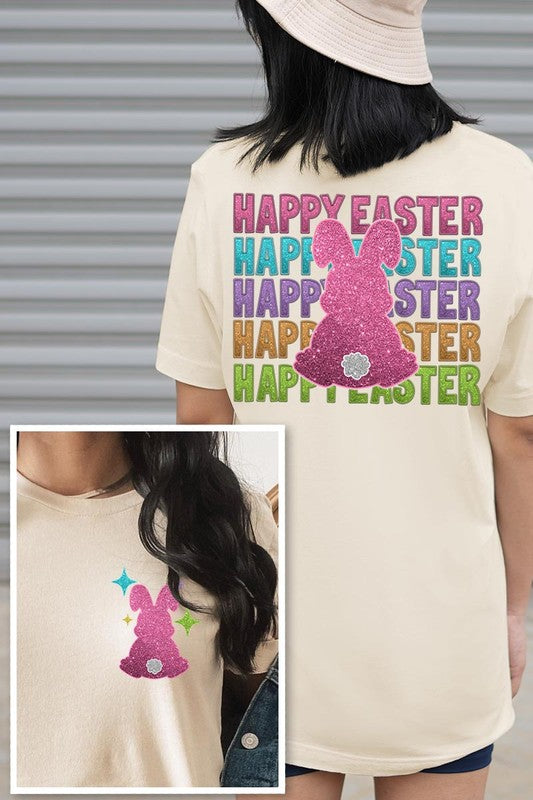 Happy Easter Bunny Christian Graphic T Shirts