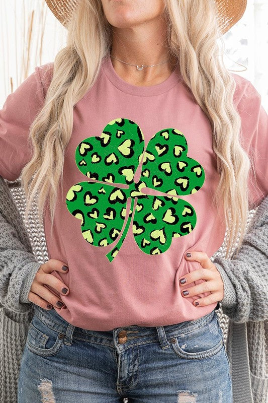 Four Leaf Clover St Patricks Day Graphic T Shirts