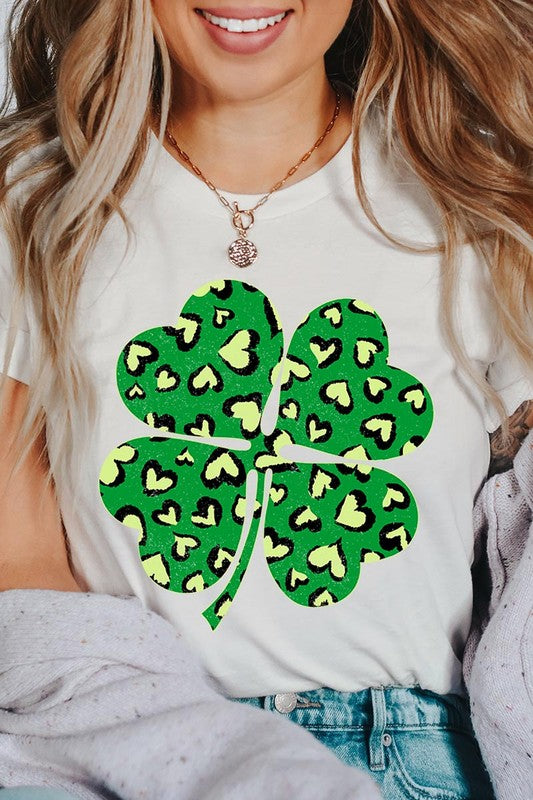 Four Leaf Clover St Patricks Day Graphic T Shirts