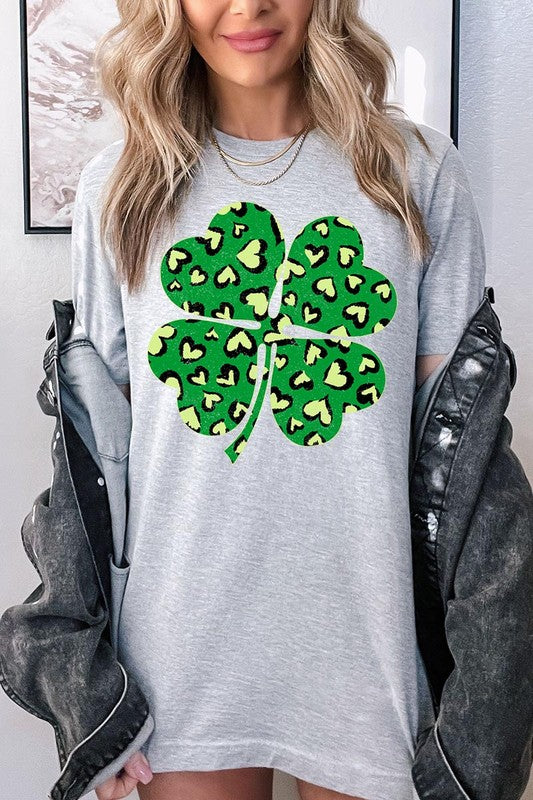 Four Leaf Clover St Patricks Day Graphic T Shirts