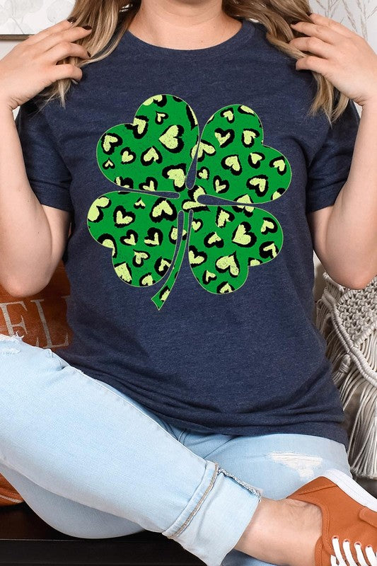 Four Leaf Clover St Patricks Day Graphic T Shirts