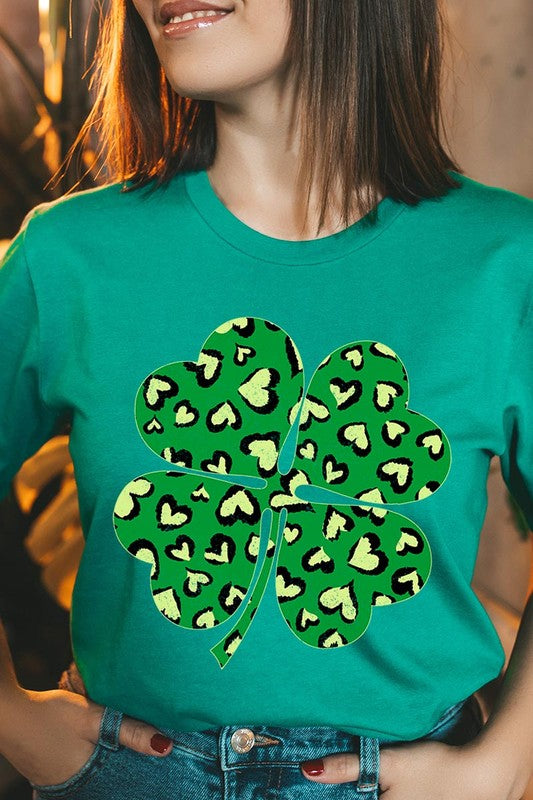 Four Leaf Clover St Patricks Day Graphic T Shirts