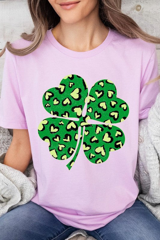 Four Leaf Clover St Patricks Day Graphic T Shirts