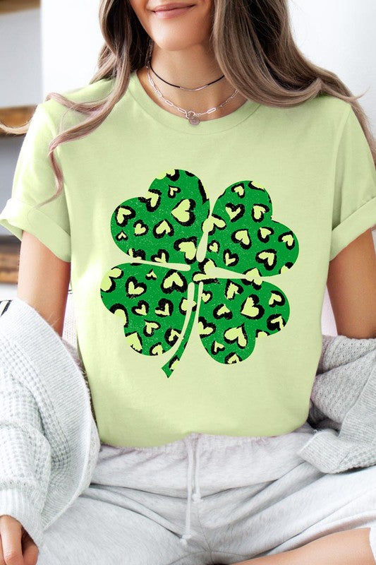 Four Leaf Clover St Patricks Day Graphic T Shirts