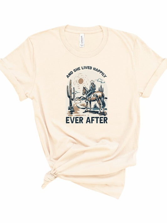And She Lived Happily Ever After Graphic Tee